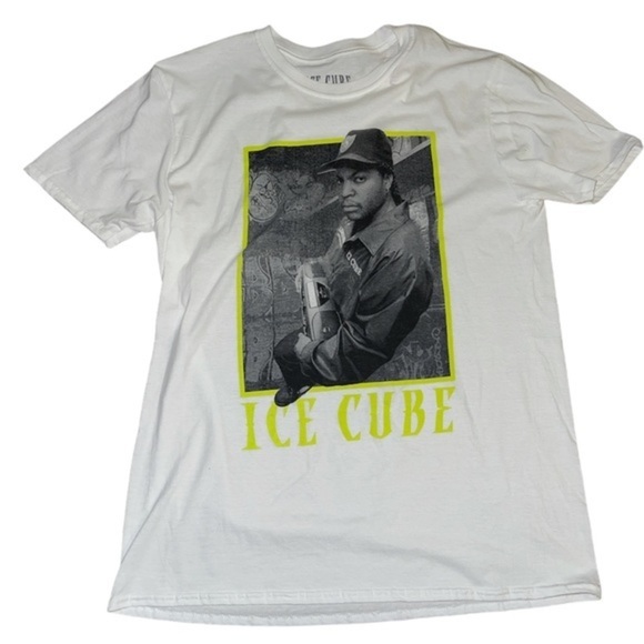 Ice Cube Vtg Style LA Hip Hop white TShirt  L - Picture 1 of 2